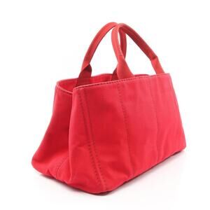 Prada Canvas Tote Bag CANAPA Red